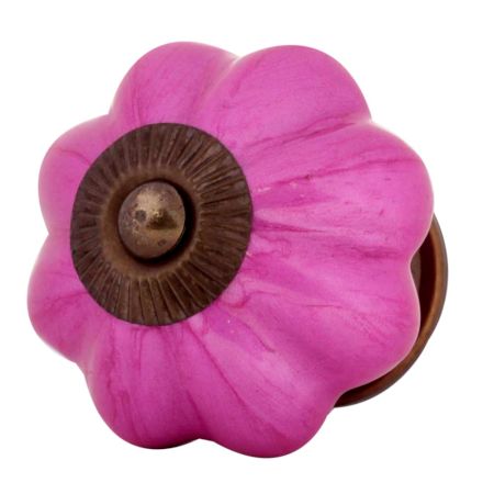 Neon Solid Pink Melon Drawer Knob